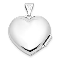 Sterling Silver Rhod-plate Rose & Gold-tone Flower I Love You Heart Locket view 3
