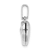 Sterling Silver Polished 13mm Heart Locket view 2
