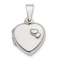 Sterling Silver Polished 13mm Heart Locket view 1