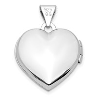 Sterling Silver Rhodium-plated Gold-tone Preciosa Crystal Mom 15mm Heart Locket view 3