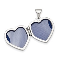Sterling Silver Rhodium-plated Gold-tone Preciosa Crystal Mom 15mm Heart Locket view 4