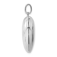 Sterling Silver I Love You Rose 22mm Heart Locket view 2