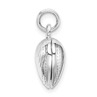 Sterling Silver Polished Diamond-cut 12mm Heart Locket view 2