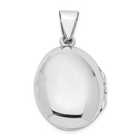 Sterling Silver Polished Vintage Filigree 22mm Oval Locket view 3