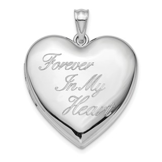 Sterling Silver FOREVER IN MY HEART Ash Holder Locket