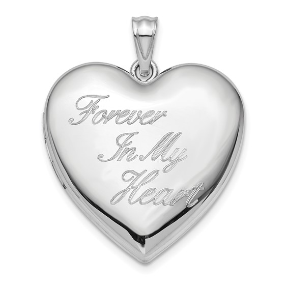 Sterling Silver FOREVER IN MY HEART Ash Holder Locket