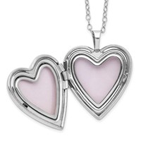 Diamond Fascination Diamond Mystique Sterling Silver Platinum-plated Diamond Heart Locket view 3