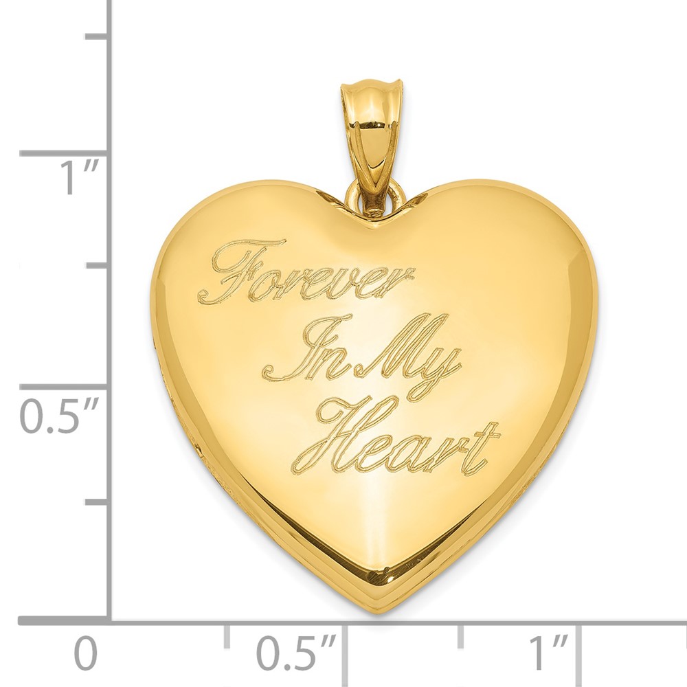 Sterling Silver Gold-tone Forever In My Heart Ash Holder Heart Locket (QLS996)
