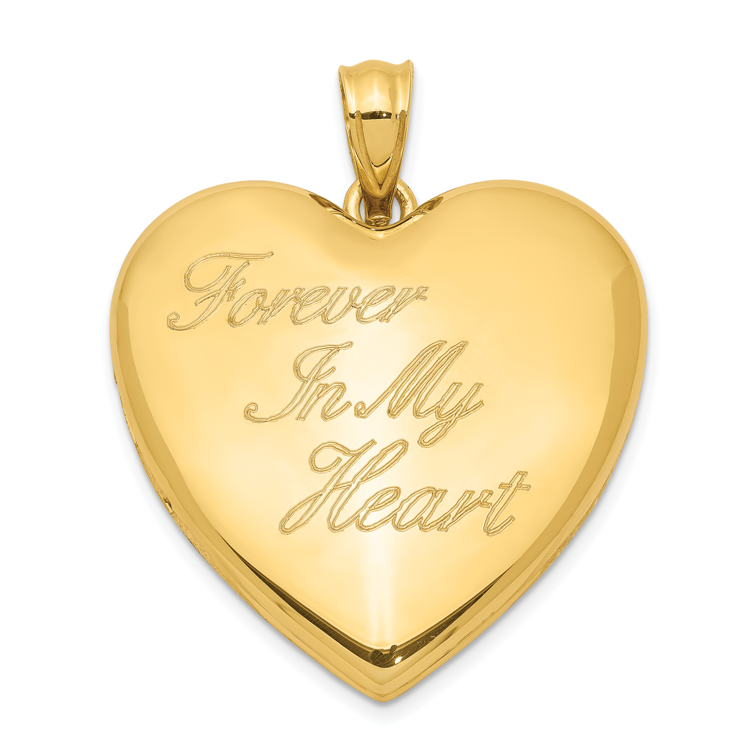 Sterling Silver Gold-tone Forever In My Heart Ash Holder Heart Locket (QLS996)
