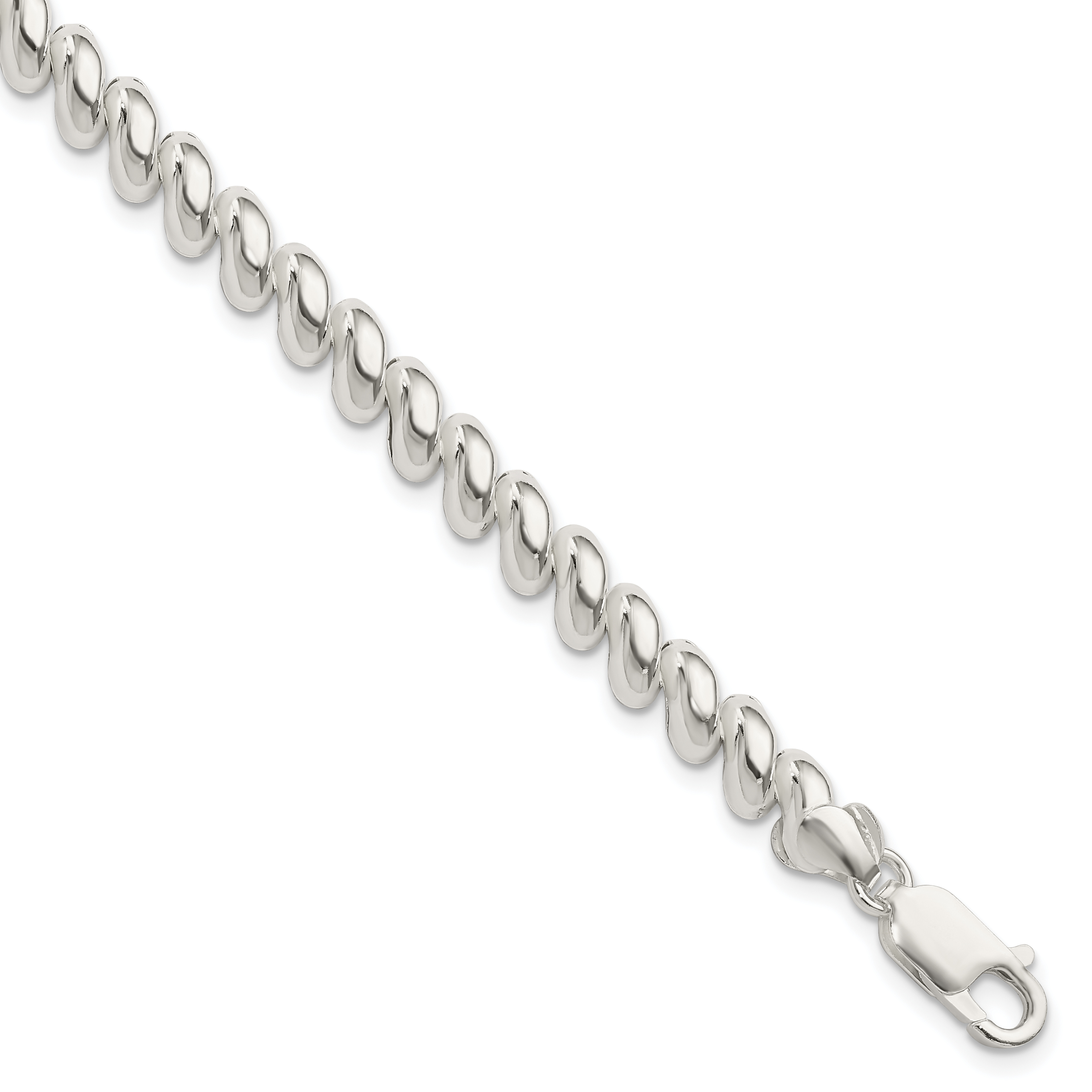 Sterling Silver 7mm San Marco Bracelet (QM10-7.5)