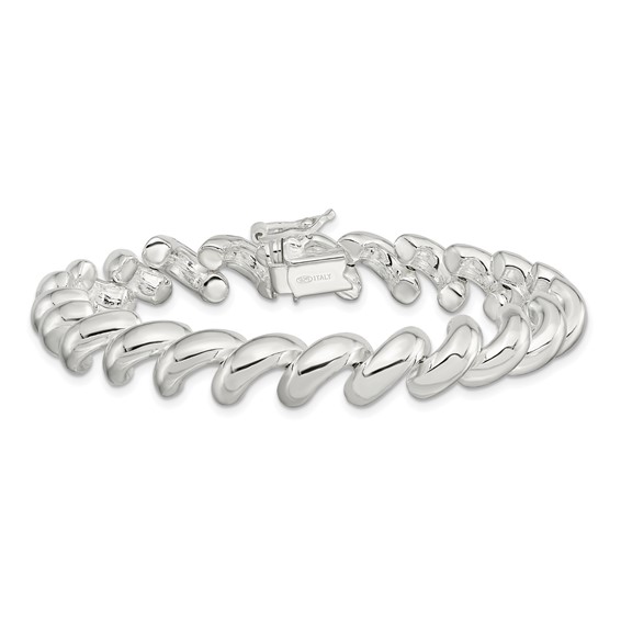 Sterling Silver 10mm San Marco Bracelet