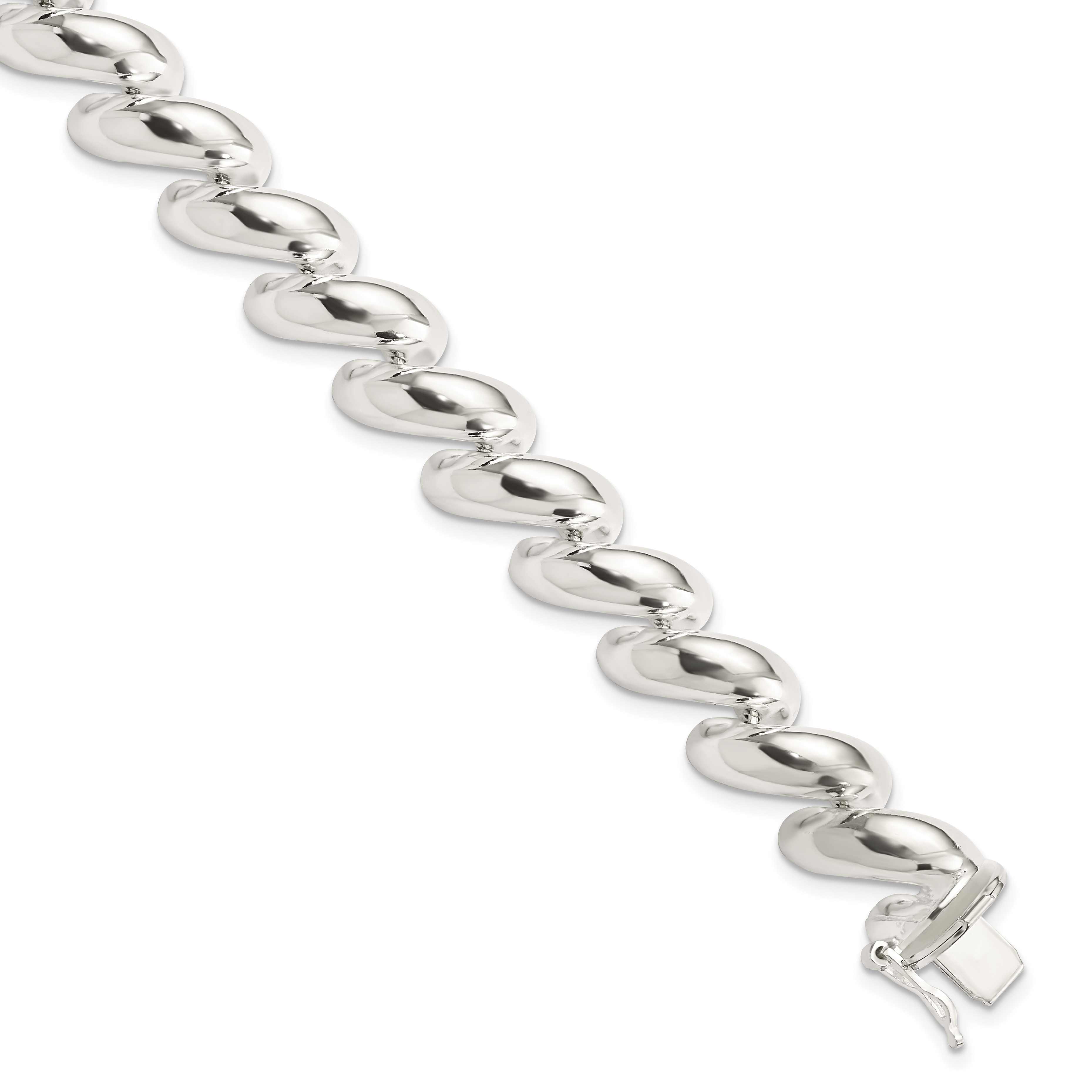 Sterling Silver 12mm San Marco Bracelet (QM25-7)