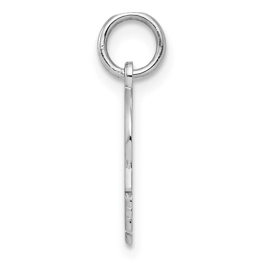 Sterling Silver Rh-plt Engraveable Boy Disc Charm Polish on Front/Back (QM348/27P)