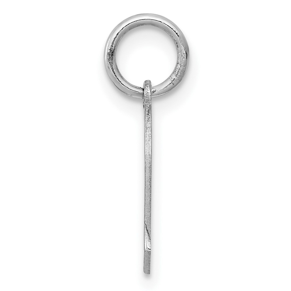 Sterling Silver Rh-plt Engraveable Boy Disc Charm Polish on Front/Back (QM351/18P)
