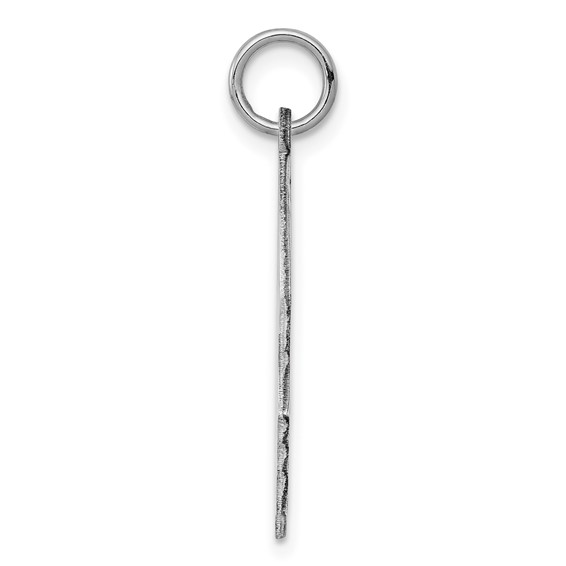 Sterling Silver Engraveable Boy Disc Charm Polish on Front/Back