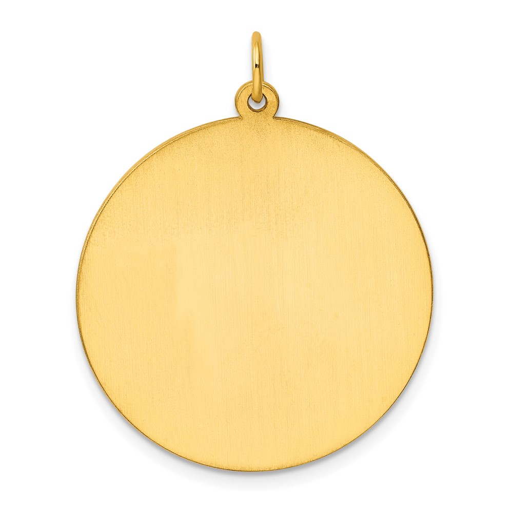 Sterling Silver GP Engraveable Round Polished Disc Charm (QM375G/27)
