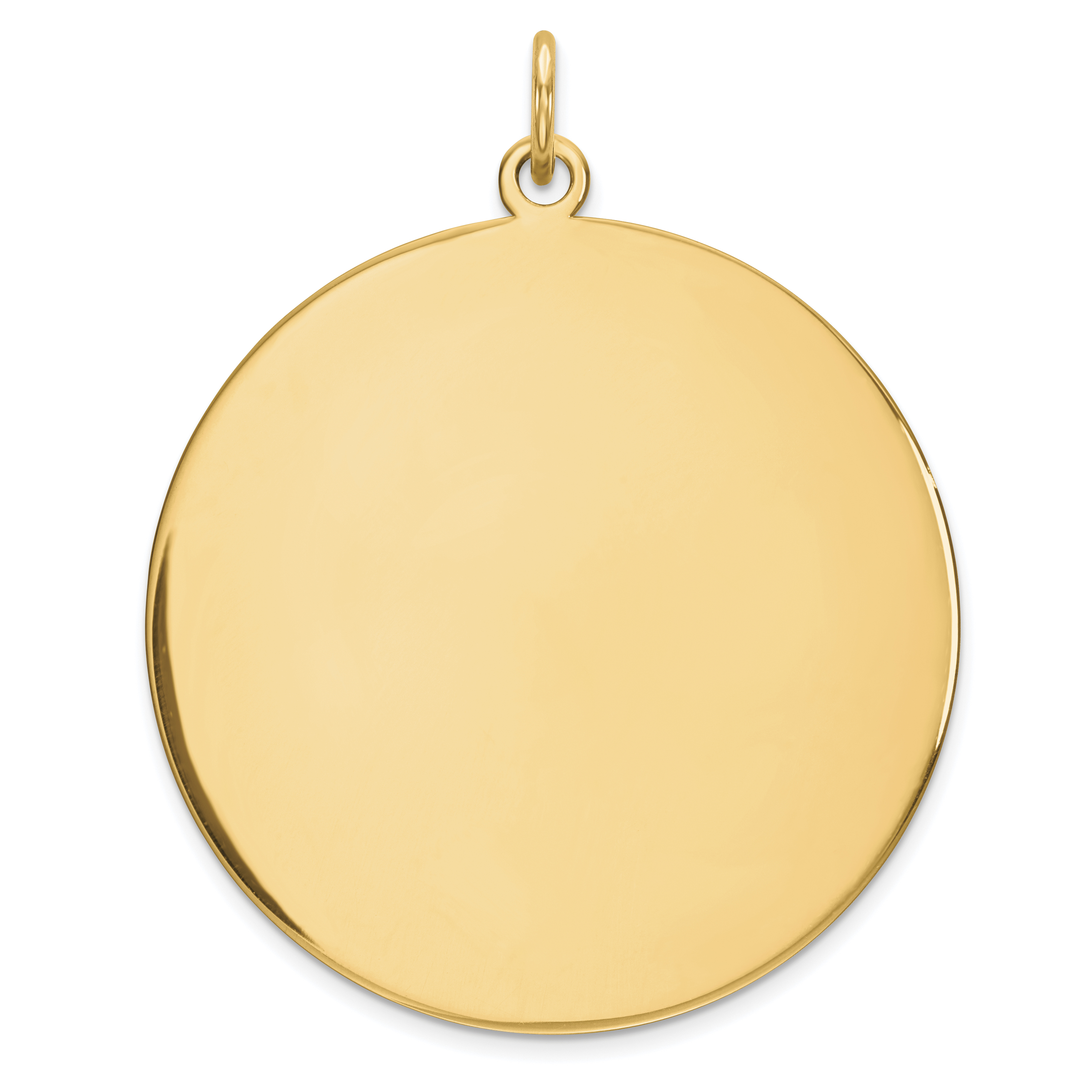 Sterling Silver GP Engraveable Round Polished Disc Charm (QM375G/27)