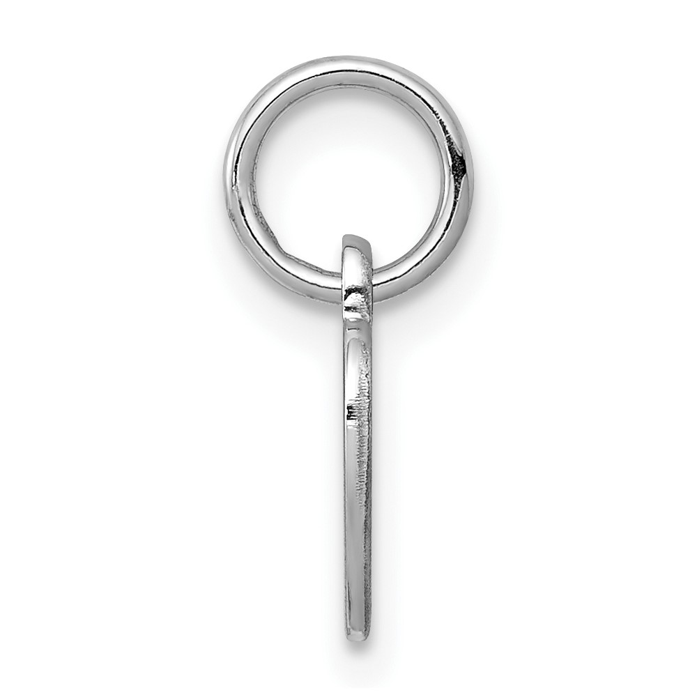 SS Rh-plt Engraveable Heart Polished Front/Satin Back Disc Charm (QM388/27)