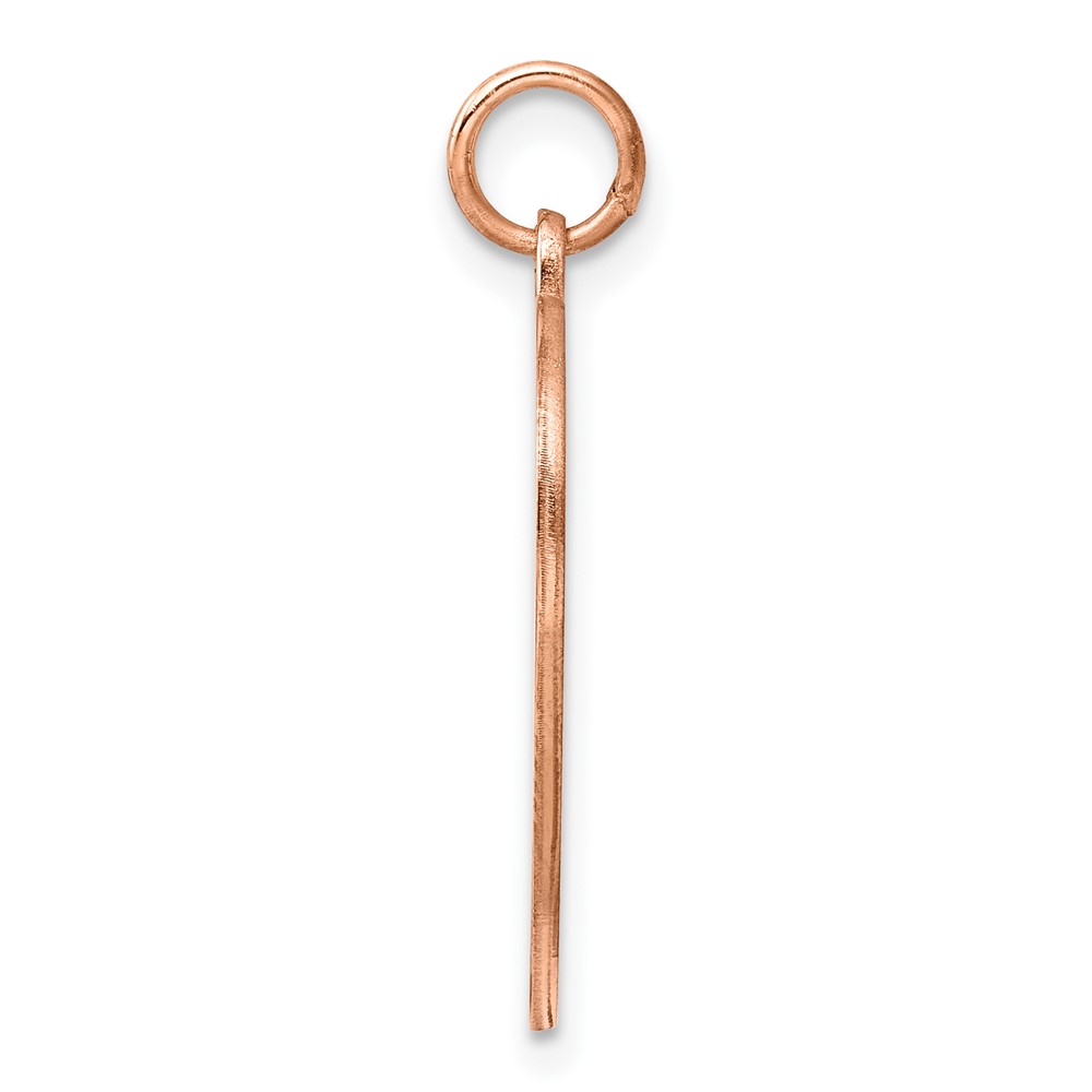 Sterling Silver RG Plated Engraveable Heart Polished Front/Satin Back Disc (QM393R/18)