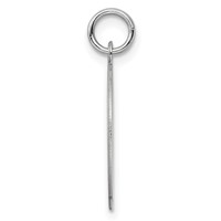 SS Rh-plt Engraveable Round Patterned Polished Front Satin Back Disc view 2