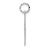 SS Rh-plt Engraveable Heart Patterned Polished Front Satin Back Disc view 2