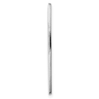 Sterling Silver Rh-plt Engraveable Polished Front Satin Back Plate view 2