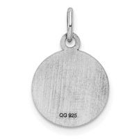 Sterling Silver Rhod-plate Red Enamel Right Facing Boy Head Disc Charm view 4
