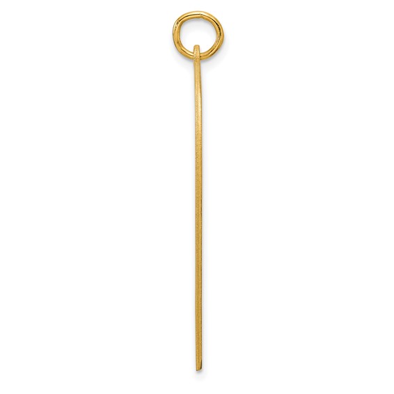 Sterling Silver GP Engraveable Heart Polished Disc Charm