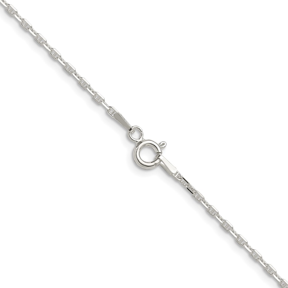 Sterling Silver Polished and D/C 1.75mm Mariner Link Chain (QMA050-18)