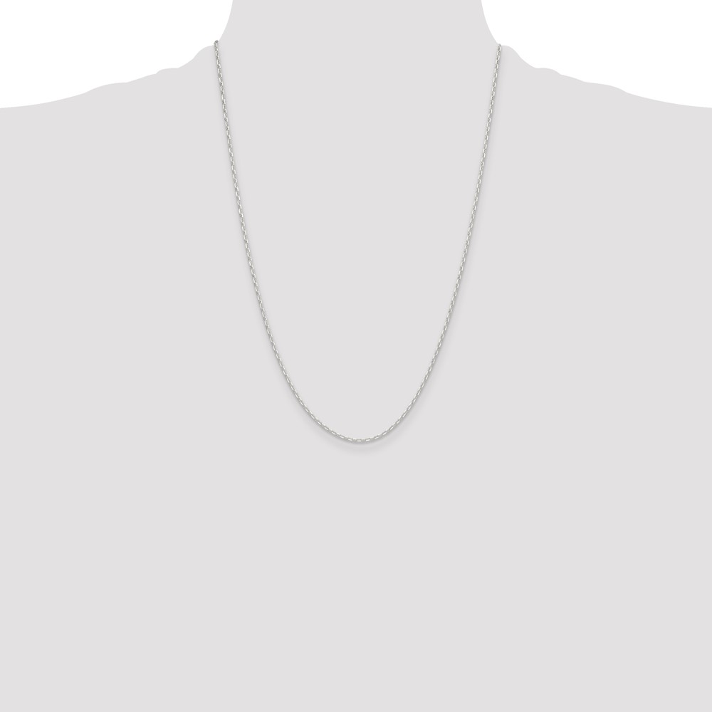 Sterling Silver Polished and D/C 1.75mm Mariner Link Chain (QMA050-24)