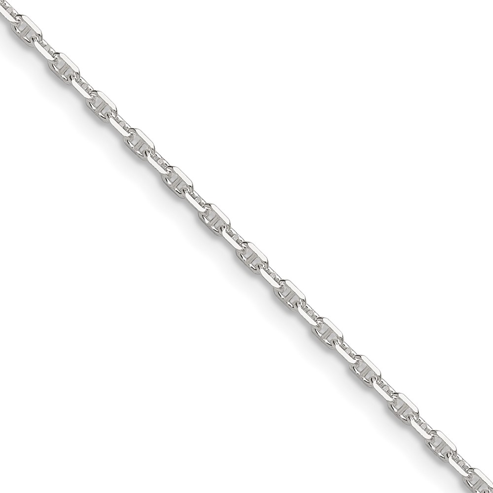 Sterling Silver Polished and D/C 1.75mm Mariner Link Chain (QMA050-20)