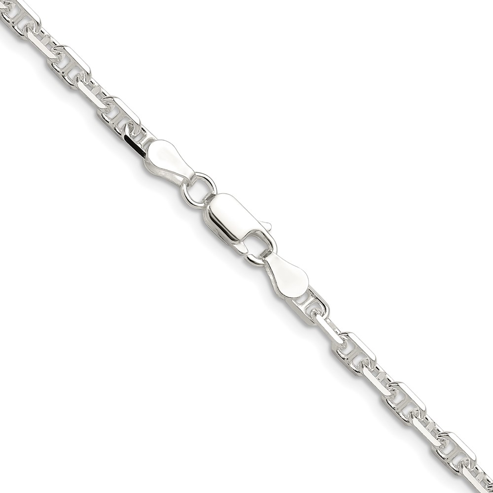Sterling Silver Polished and D/C 3.75mm Mariner Link Chain (QMA100-20)