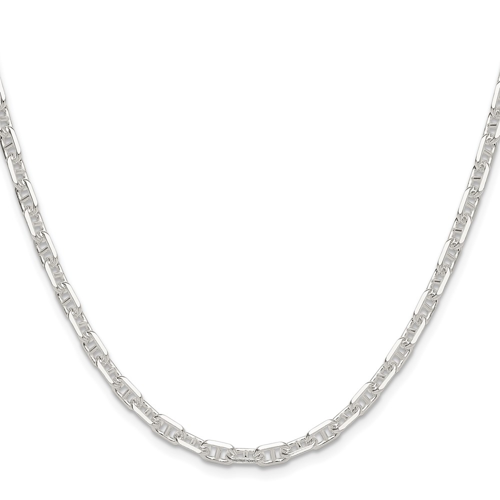 Sterling Silver Polished and D/C 4.75mm Mariner Link Chain (QMA120-18)