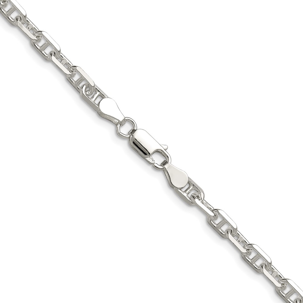 Sterling Silver Polished and D/C 4.75mm Mariner Link Chain (QMA120-18)
