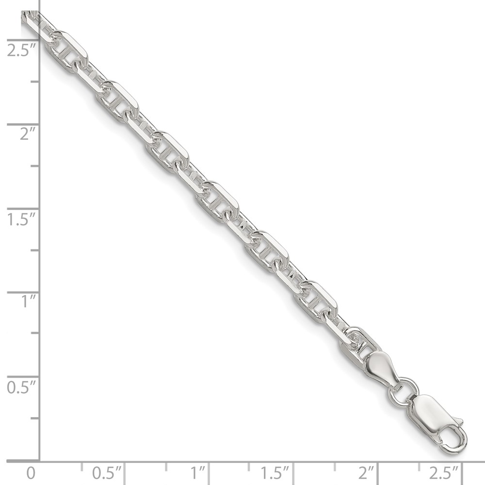 Sterling Silver Polished and D/C 4.75mm Mariner Link Chain (QMA120-8)