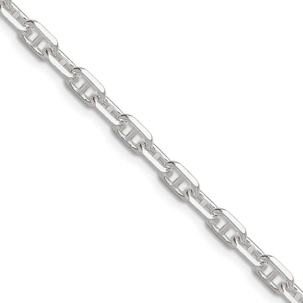 Sterling Silver Polished and D/C 4.75mm Mariner Link Chain (QMA120-18)