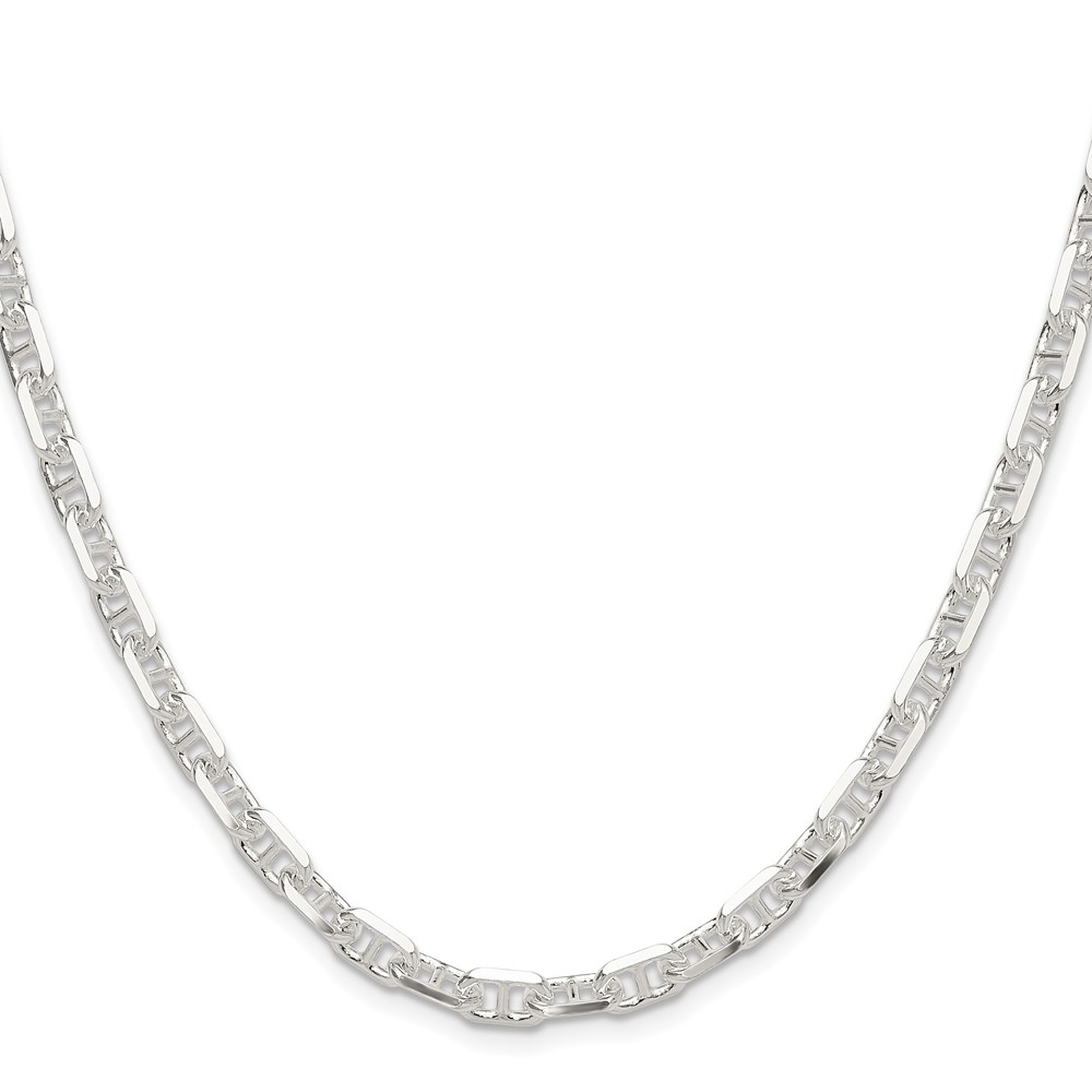 Sterling Silver Polished and D/C 5.5mm Mariner Link Chain (QMA150-20)