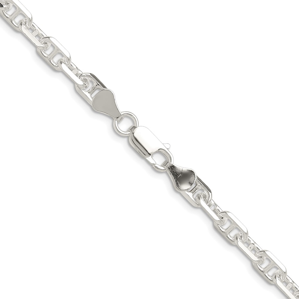 Sterling Silver Polished and D/C 5.5mm Mariner Link Chain (QMA150-20)