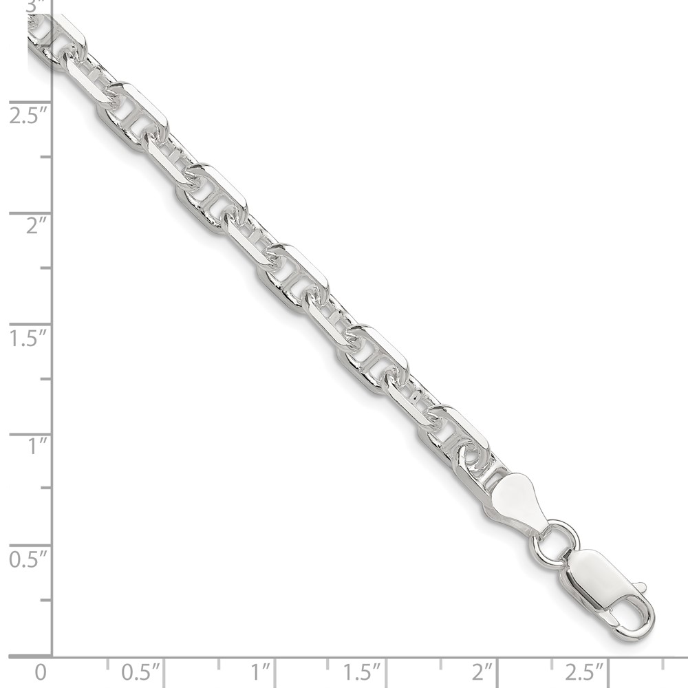 Sterling Silver Polished and D/C 5.5mm Mariner Link Chain (QMA150-8)