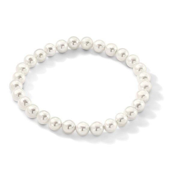 Sterling Silver Majestik Imitation Shell Pearl Necklaces