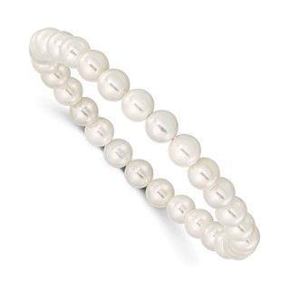 Sterling Silver Majestik Imitation Shell Pearl Necklaces