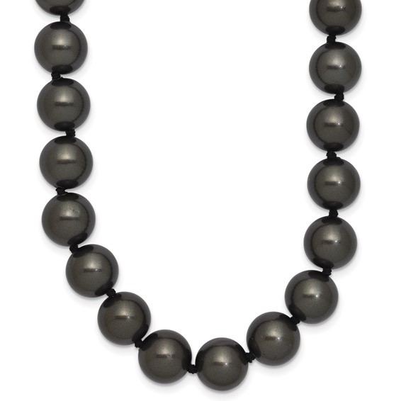 Sterling Silver Majestik Imitation Shell Pearl Necklaces