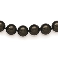 Majestik 10-11mm Black Imitation Shell Pearl Hand Knotted Slip-on Hand-knotted Necklace view 1