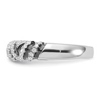 Sterling Silver & CZ True Fire Ring view 3