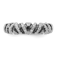 Sterling Silver & CZ True Fire Ring view 5