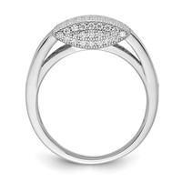 Brilliant Embers Sterling Silver Polished CZ Ring view 2