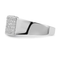 Brilliant Embers Sterling Silver Polished CZ Ring view 3
