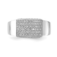 Brilliant Embers Sterling Silver Polished CZ Ring view 5
