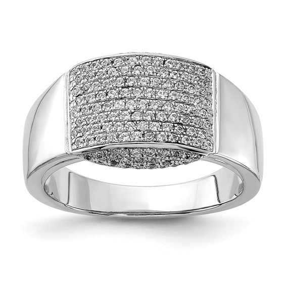 Sterling Silver & CZ Brilliant Embers Ring