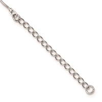 Brilliant Embers Sterling Silver Rhodium-plated 327 Stone Micro Pavé White and Green CZ Flower Necklace with 2 Inch Extender, 18" view 3
